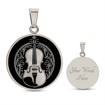 Personalized Violin Necklace