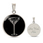 Personalized Martini Necklace