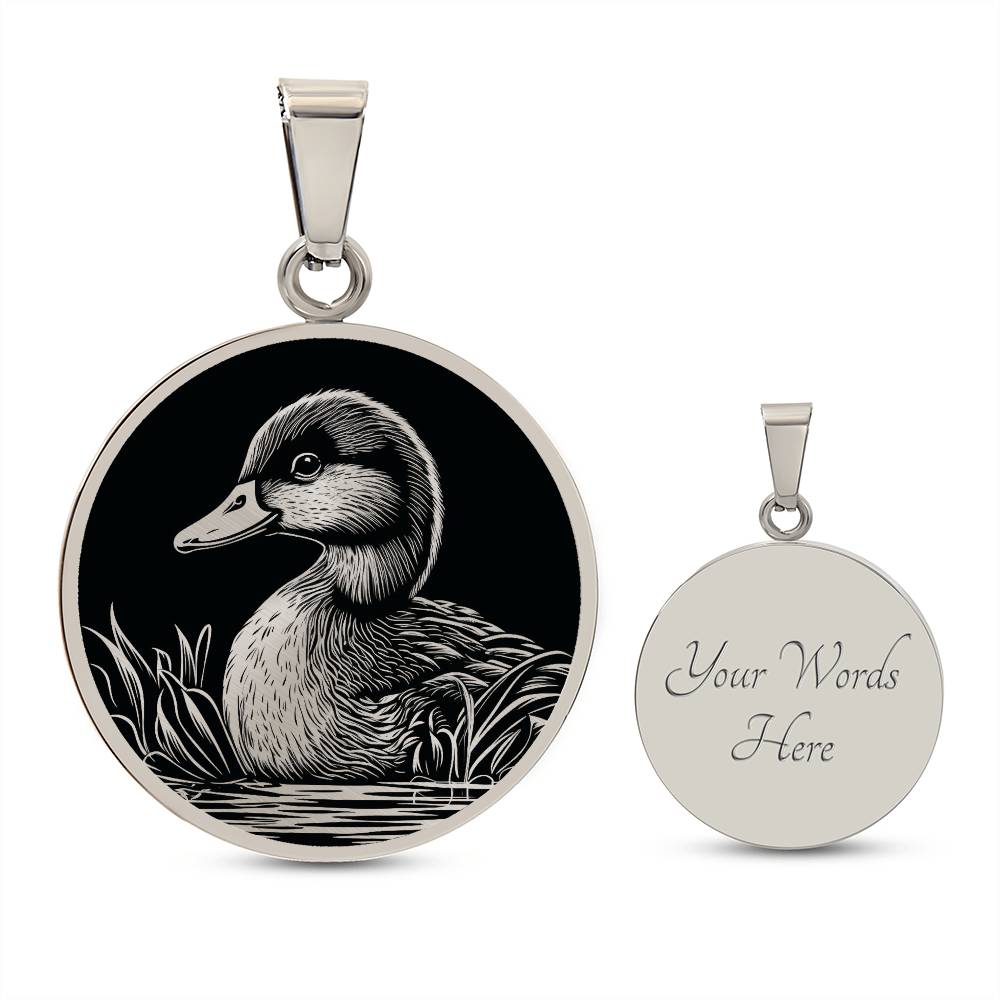 Personalized Duckling Necklace