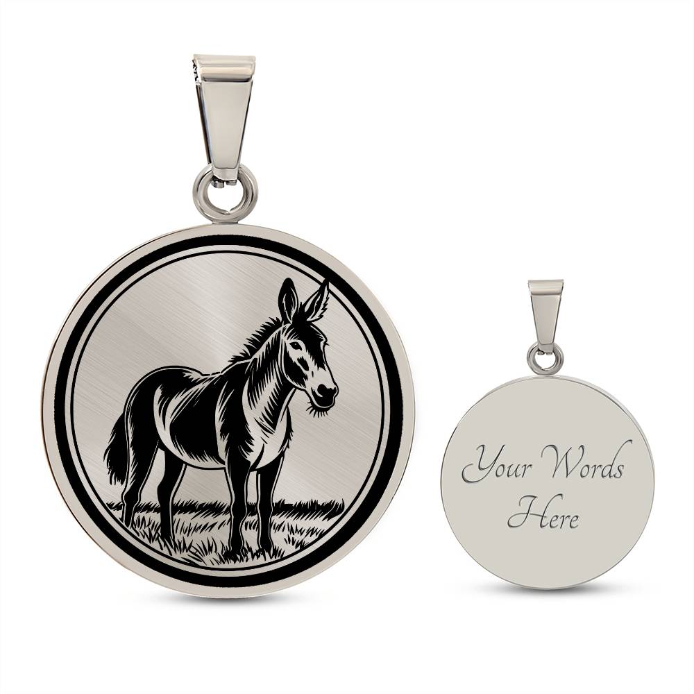 Personalized Donkey Necklace