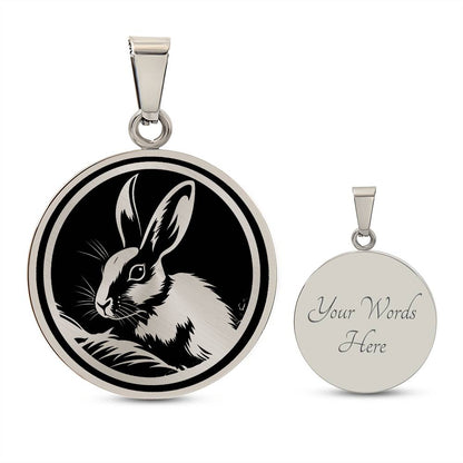 Personalized Bunny Necklace