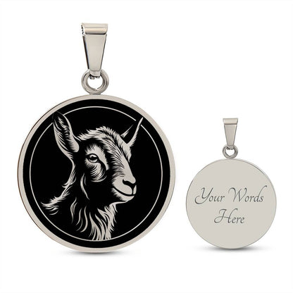 Personalized Baby Goat Kid Necklace