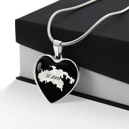St. John Heart Shaped Necklace