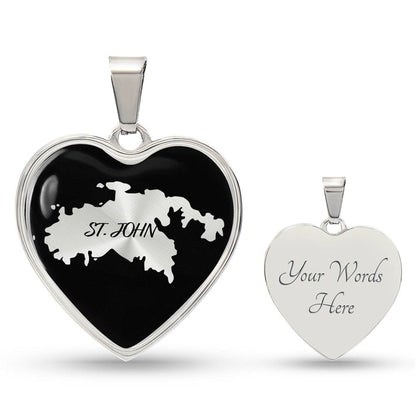 St. John Heart Shaped Necklace