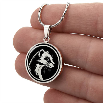 Personalized Ferret Necklace