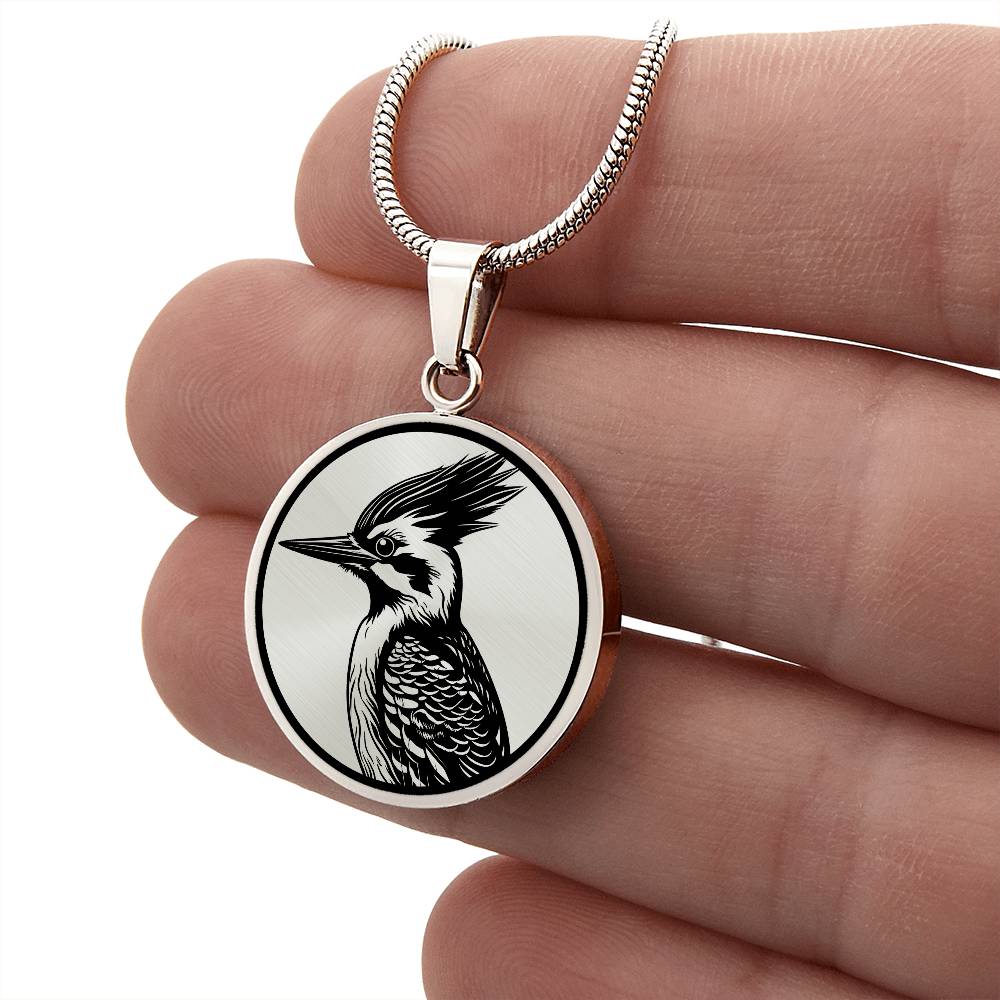 Personalized Woodpecker Necklace