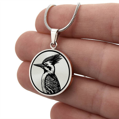 Personalized Woodpecker Necklace