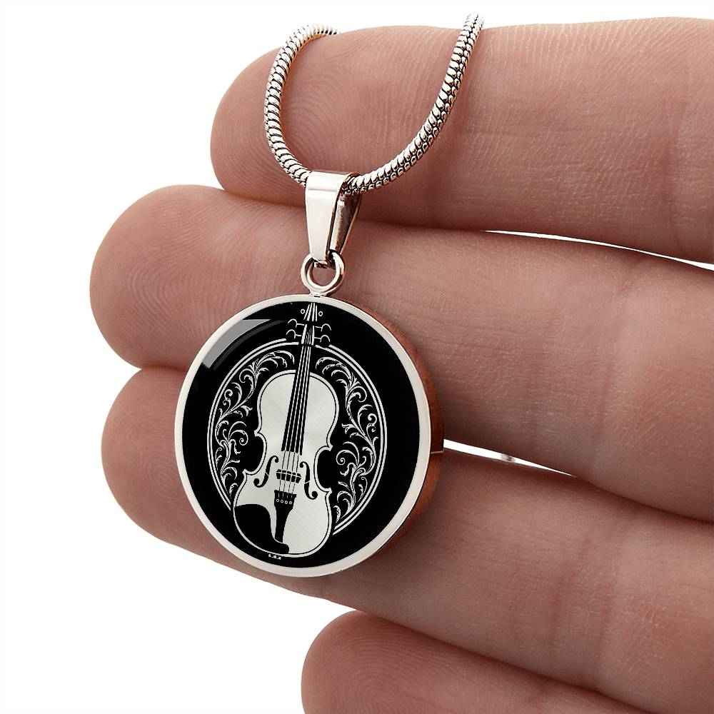 Personalized Violin Necklace