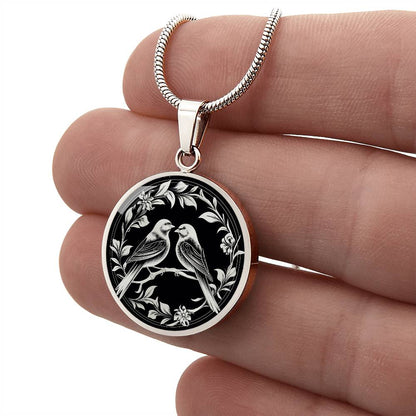 Personalized Love Bird Necklace