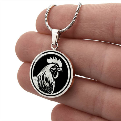 Personalized Rooster Necklace