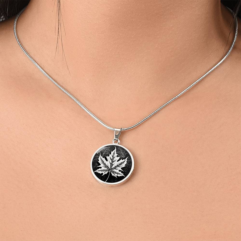 Personalized Maple Leaf Necklace