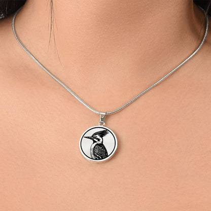 Personalized Woodpecker Necklace