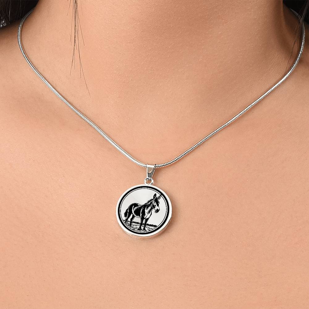 Personalized Donkey Necklace