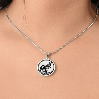 Personalized Donkey Necklace