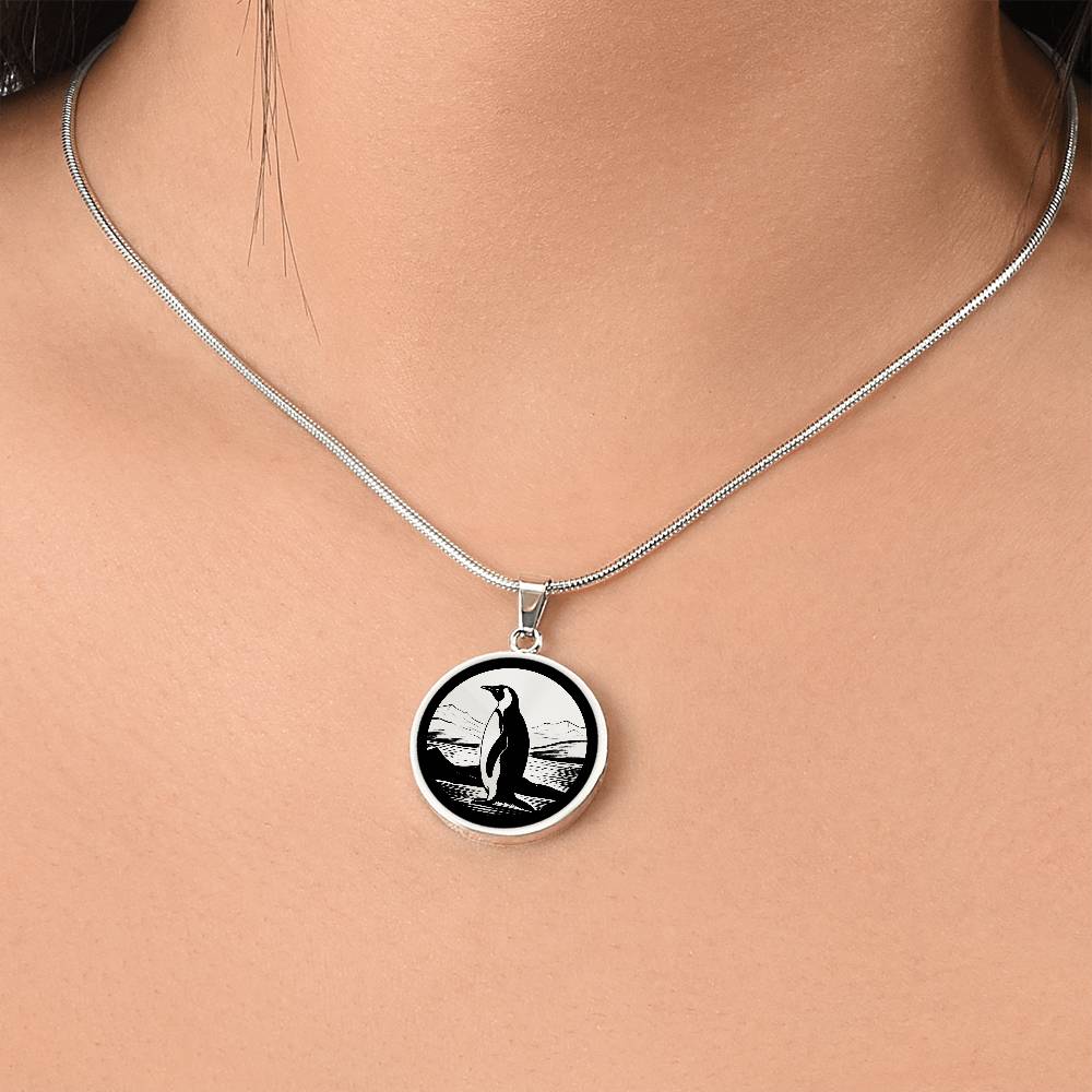 Personalized Penguin Necklace