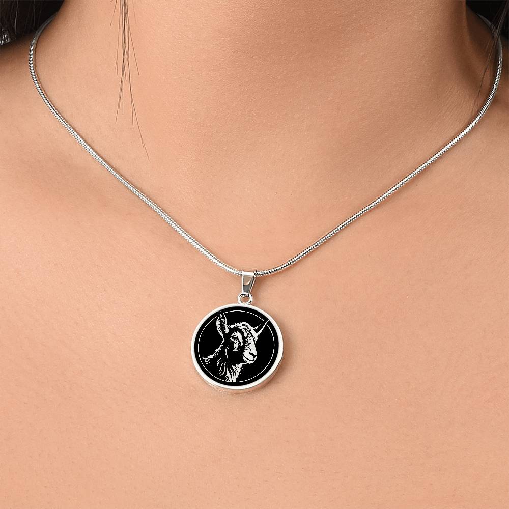 Personalized Baby Goat Kid Necklace