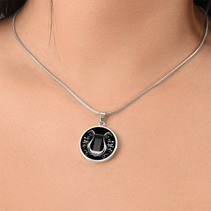 Personalized Lyre Necklace