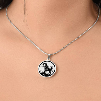 Personalized Cow Necklace