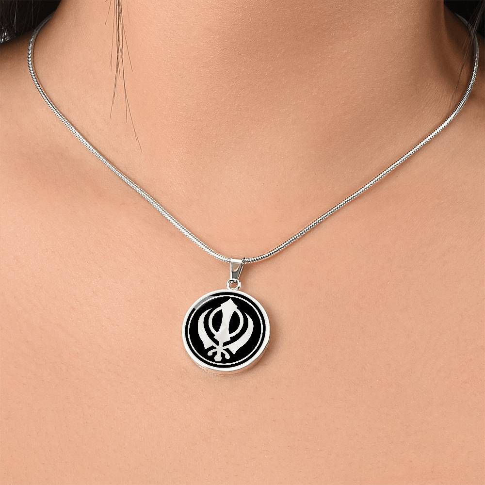 Personalized Khanda Necklace