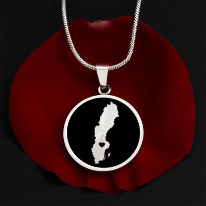 Sweden Necklace - Sweden Gift