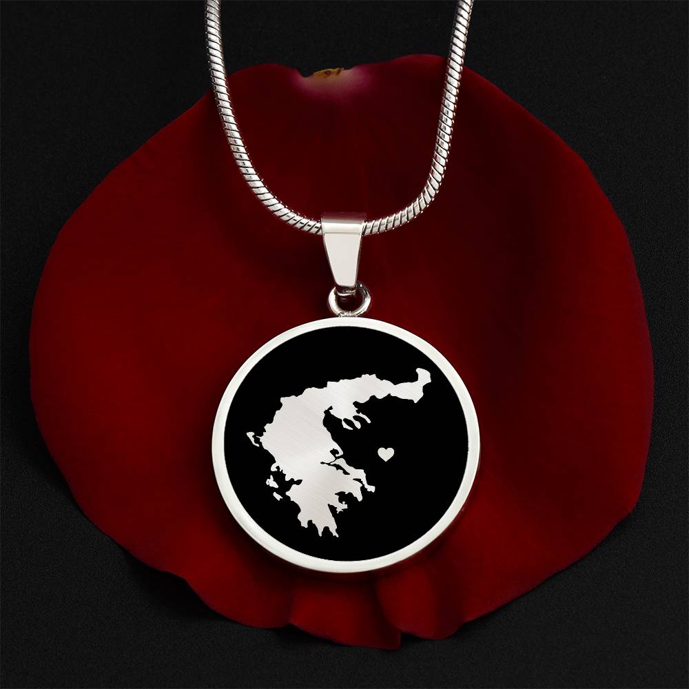 Greece Necklace - Greece Gift