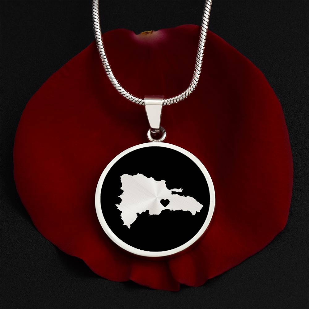 Dominican Republic Necklace - Dominican Republic Gift