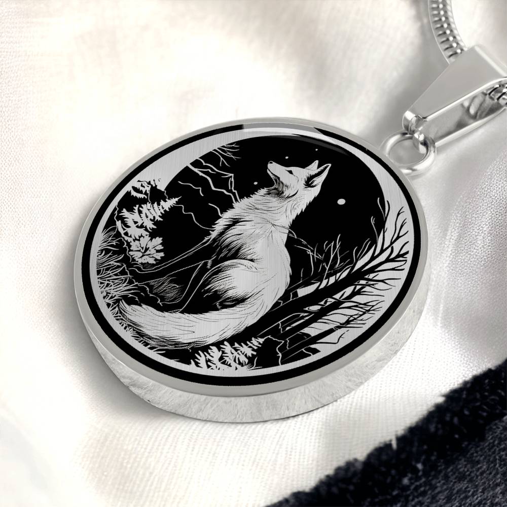 Personalized Fox Necklace