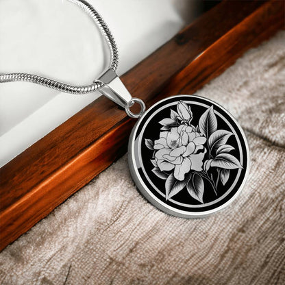 Personalized Gardenia Necklace