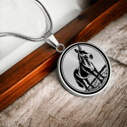 Personalized Donkey Necklace