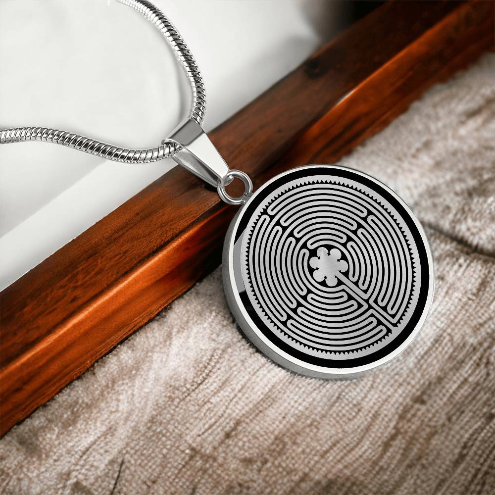 Personalized Labyrinth Necklace