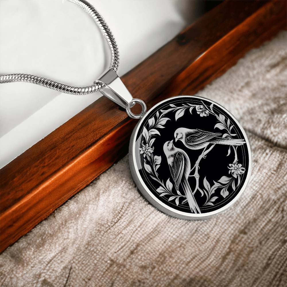 Personalized Love Bird Necklace
