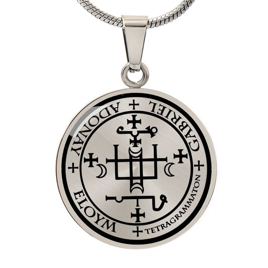 Personalized Archangel Gabriel Sigil Necklace