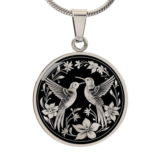 Personalized Hummingbirds Necklace