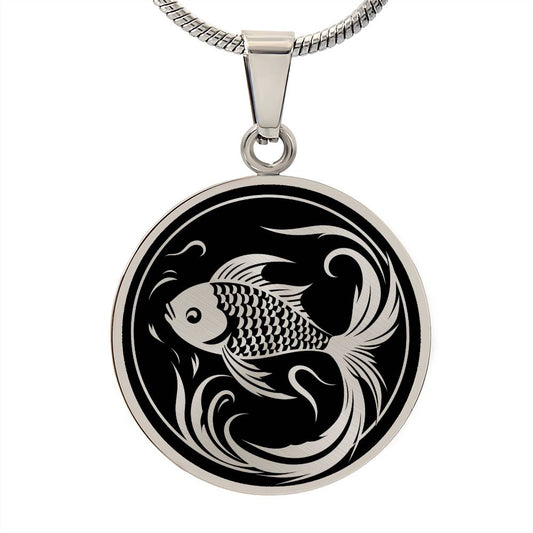 Personalized Goldfish Necklace