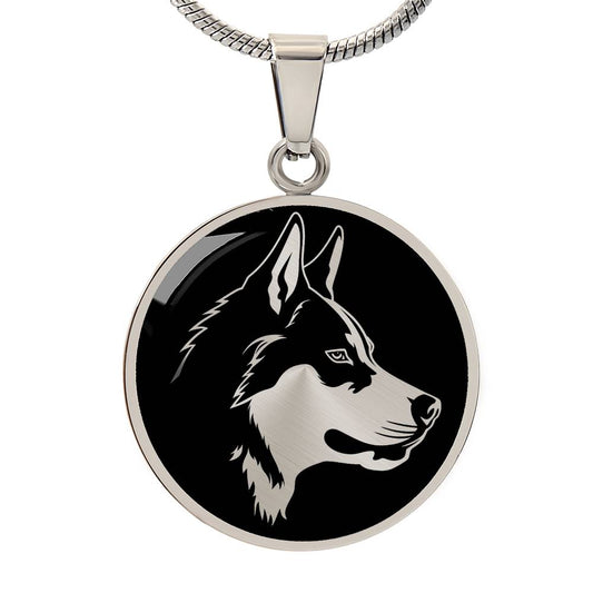 Personalized Husky Necklace