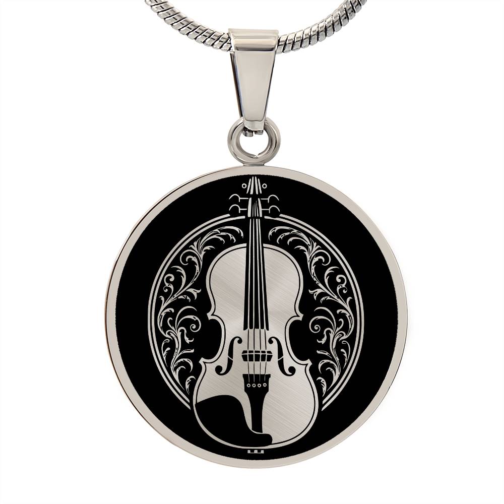 Personalized Violin Necklace