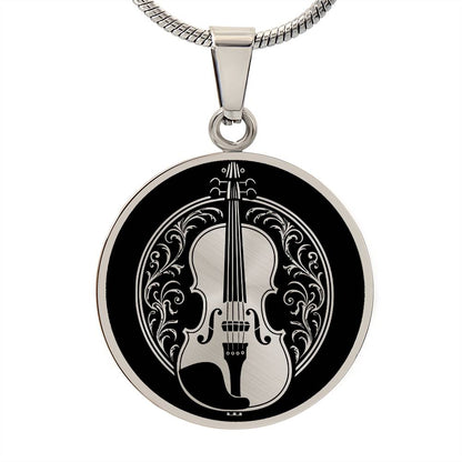 Personalized Violin Necklace