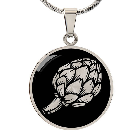 Personalized Artichoke Necklace