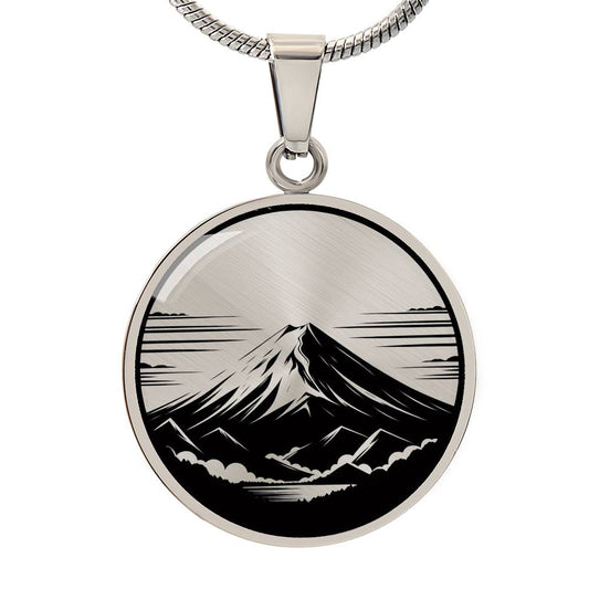 Personalized Mount Fuji Necklace