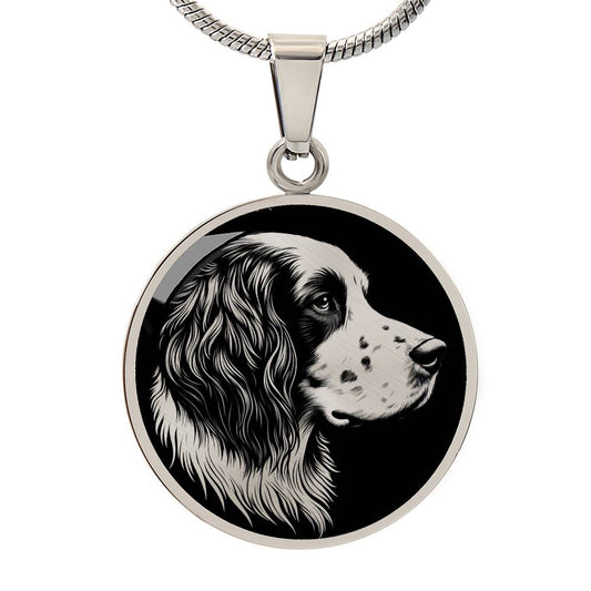 Personalized English Setter Necklace