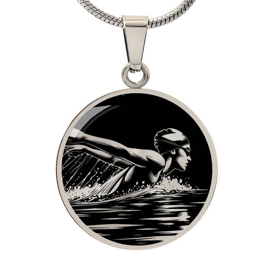 Personalized Swimming Necklace