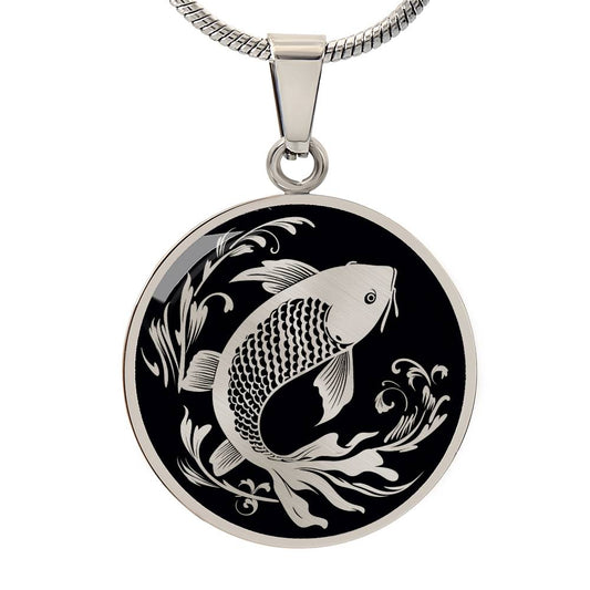 Personalized Koi Fish Necklace