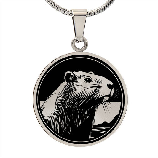 Personalized Capybara Necklace