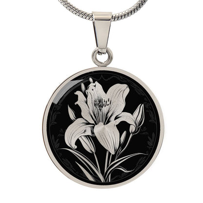 Personalized Lily Necklace