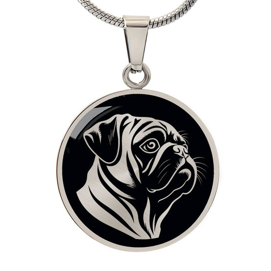 Personalized Pug Necklace