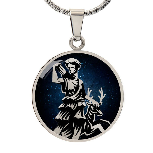Artemis Necklace, Artemis Amulet - Hunter gift, Archery Gift