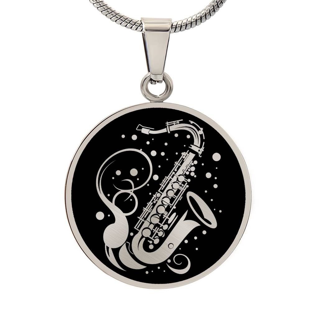 Personalized Saxophone Necklace