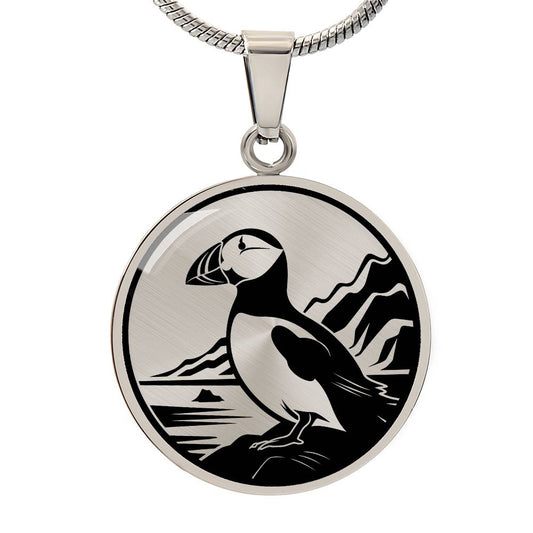 Personalized Puffin Necklace