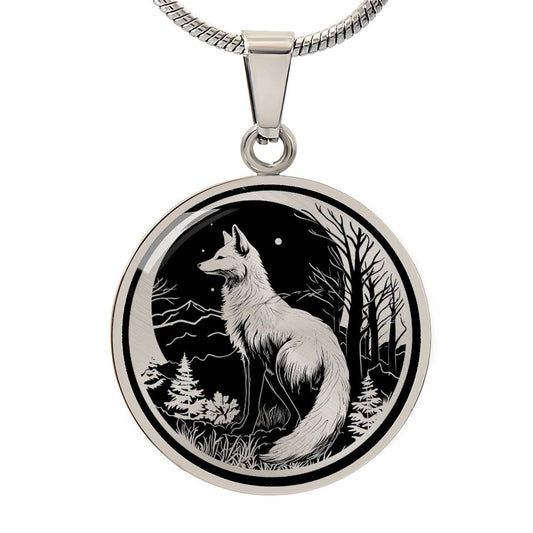 Personalized Fox Necklace