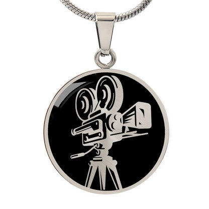 Personalized Vintage Movie Camera Necklace